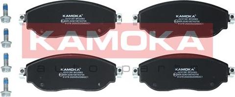 Kamoka JQ101381 - Тормозные колодки, дисковые, комплект autosila-amz.com