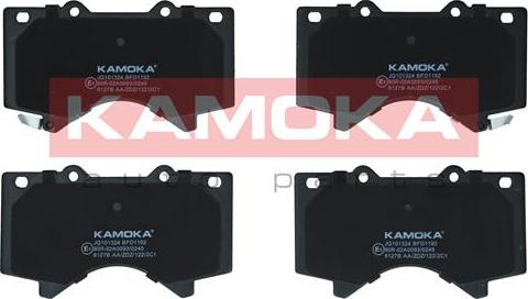 Kamoka JQ101324 - Тормозные колодки, дисковые, комплект autosila-amz.com