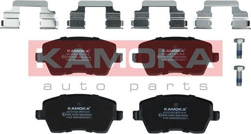 Kamoka JQ101320 - Тормозные колодки, дисковые, комплект autosila-amz.com