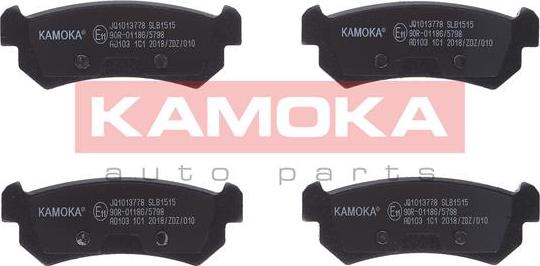 Kamoka JQ1013778 - Колодки тормозные к-кт зад. CHEVROLETT LACETTI 05->,DAEWOO NUBIRA 03-> autosila-amz.com