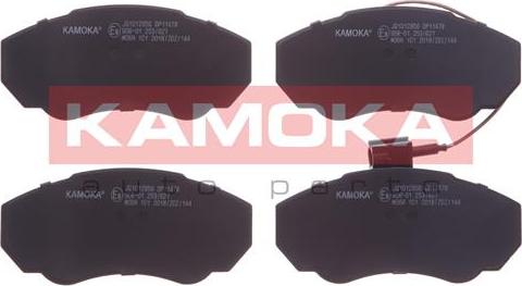 Kamoka JQ1012956 - Тормозные колодки, дисковые, комплект autosila-amz.com