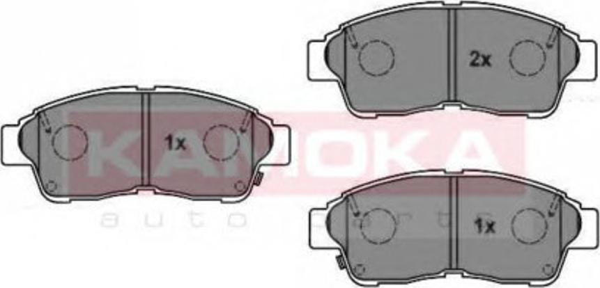 Kamoka JQ1012916 - Тормозные колодки, дисковые, комплект autosila-amz.com