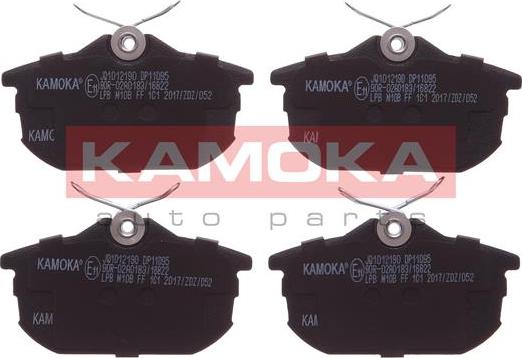 Kamoka JQ1012190 - Тормозные колодки, дисковые, комплект autosila-amz.com
