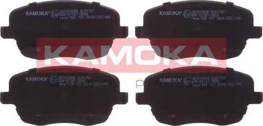 Kamoka JQ1012838 - Тормозные колодки, дисковые, комплект autosila-amz.com