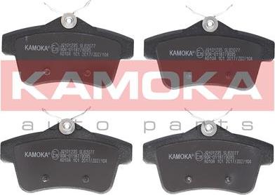 Kamoka JQ101235 - Тормозные колодки, дисковые, комплект autosila-amz.com