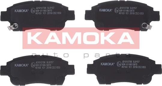 Kamoka JQ1012736 - колодки дисковые торм. перед. Toyo autosila-amz.com