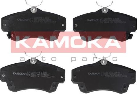 Kamoka JQ101272 - Тормозные колодки, дисковые, комплект autosila-amz.com