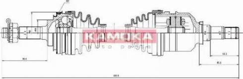 Kamoka TO1138919A - Приводной вал autosila-amz.com