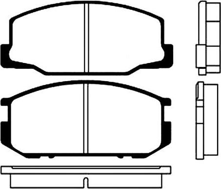 MOPROD MDP 265 - Тормозные колодки, дисковые, комплект autosila-amz.com