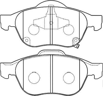 Kavo Parts BP-9080 - Тормозные колодки, дисковые, комплект autosila-amz.com