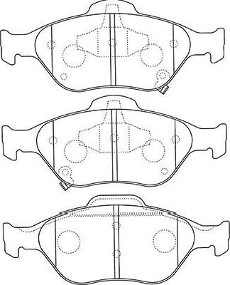 Kavo Parts BP-9109 - Тормозные колодки, дисковые, комплект autosila-amz.com