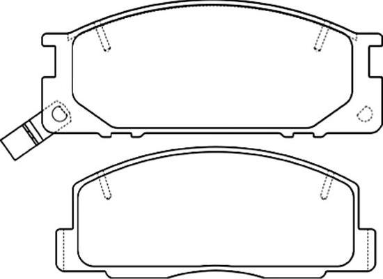 Kavo Parts BP-9101 - Тормозные колодки, дисковые, комплект autosila-amz.com