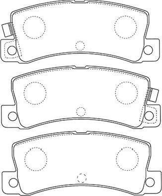 Kavo Parts BP-9124 - Тормозные колодки, дисковые, комплект autosila-amz.com