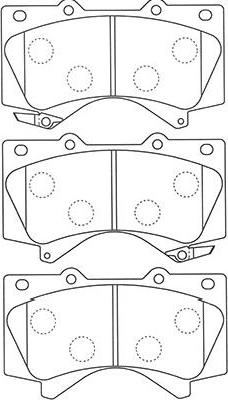 Kavo Parts BP-9121 - Тормозные колодки, дисковые, комплект autosila-amz.com