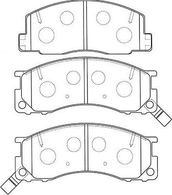 Kavo Parts BP-9123 - Тормозные колодки, дисковые, комплект autosila-amz.com