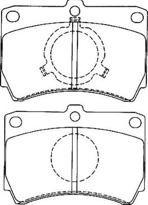 Kavo Parts BP-4549 - Тормозные колодки, дисковые, комплект autosila-amz.com