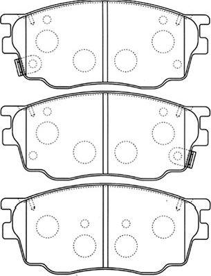 Kavo Parts BP-4550 - Тормозные колодки, дисковые, комплект autosila-amz.com