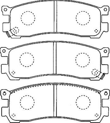 Kavo Parts BP-4552 - Тормозные колодки, дисковые, комплект autosila-amz.com