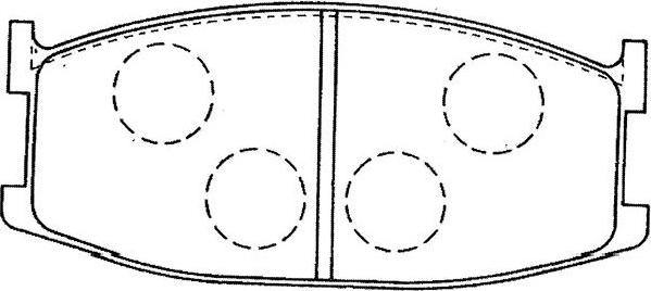 Kavo Parts BP-4561 - Тормозные колодки, дисковые, комплект autosila-amz.com