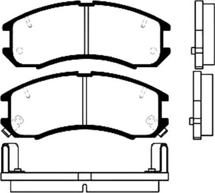 Kavo Parts BP-4516 - Тормозные колодки, дисковые, комплект autosila-amz.com