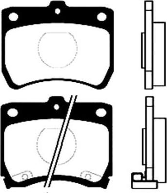 Kavo Parts BP-4511 - Тормозные колодки, дисковые, комплект autosila-amz.com