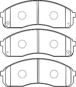 Kavo Parts BP-4008 - Тормозные колодки, дисковые, комплект autosila-amz.com