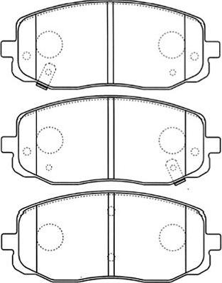 Kavo Parts BP-4015 - Тормозные колодки, дисковые, комплект autosila-amz.com