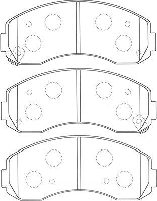 Kavo Parts BP-4020 - Тормозные колодки, дисковые, комплект autosila-amz.com