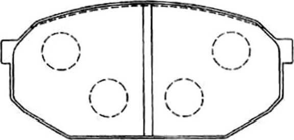 Kavo Parts BP-5547 - Тормозные колодки, дисковые, комплект autosila-amz.com