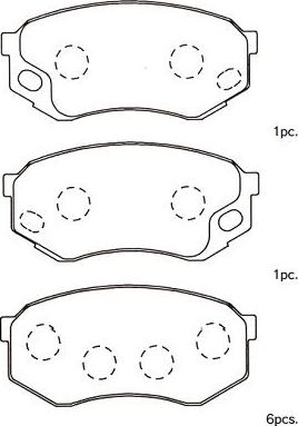 Kavo Parts BP-5558 - Тормозные колодки, дисковые, комплект autosila-amz.com