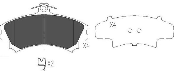 Kavo Parts BP-5553 - Тормозные колодки, дисковые, комплект autosila-amz.com