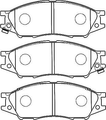 Kavo Parts BP-6597 - Тормозные колодки, дисковые, комплект autosila-amz.com