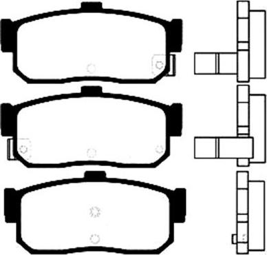 Herth+Buss Elparts J3611038 - Тормозные колодки, дисковые, комплект autosila-amz.com