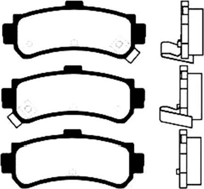 BENDIX 572398 - Тормозные колодки, дисковые, комплект autosila-amz.com