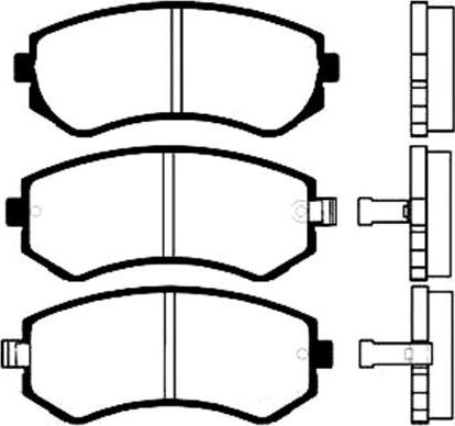 Triscan FDB1166 - Тормозные колодки, дисковые, комплект autosila-amz.com