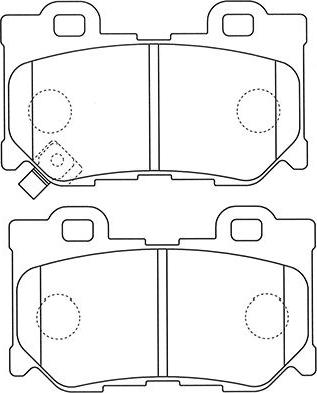 Kavo Parts BP-6607 - Тормозные колодки, дисковые, комплект autosila-amz.com