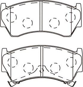 DJ Parts BP1088 - Тормозные колодки, дисковые, комплект autosila-amz.com