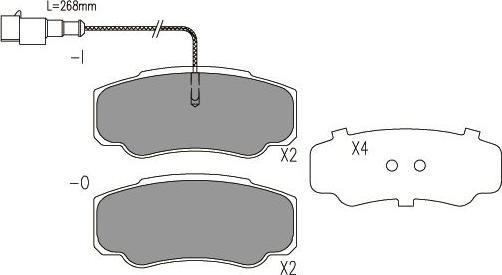 Kavo Parts BP-6613 - Тормозные колодки, дисковые, комплект autosila-amz.com