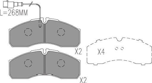 Kavo Parts BP-6630 - Тормозные колодки, дисковые, комплект autosila-amz.com