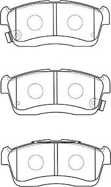 Kavo Parts BP-1518 - Тормозные колодки, дисковые, комплект autosila-amz.com