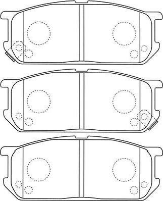 Kavo Parts BP-1520 - Тормозные колодки, дисковые, комплект autosila-amz.com