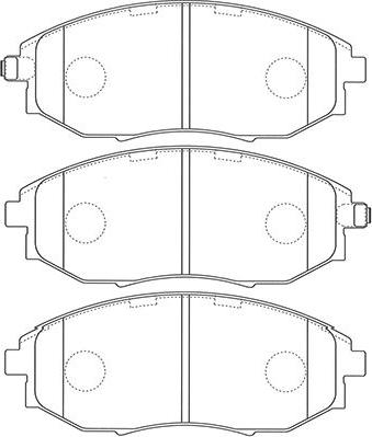 Kavo Parts BP-1014 - Тормозные колодки, дисковые, комплект autosila-amz.com