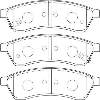 Kavo Parts BP-1015 - Тормозные колодки, дисковые, комплект autosila-amz.com