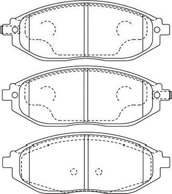 Kavo Parts BP-1016 - Тормозные колодки, дисковые, комплект autosila-amz.com