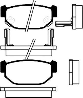 Kavo Parts BP-8002 - Тормозные колодки, дисковые, комплект autosila-amz.com