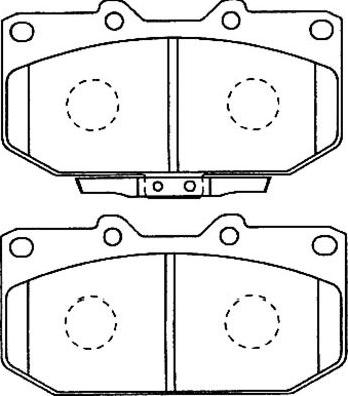 Kavo Parts BP-8016 - Тормозные колодки, дисковые, комплект autosila-amz.com