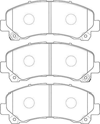 Kavo Parts BP-3517 - Тормозные колодки, дисковые, комплект autosila-amz.com