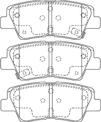 Kavo Parts BP-3048 - Тормозные колодки, дисковые, комплект autosila-amz.com