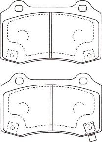 Kavo Parts BP-3050 - Тормозные колодки, дисковые, комплект autosila-amz.com