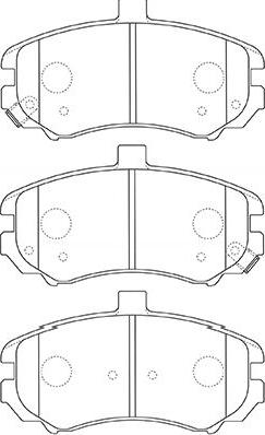 Kavo Parts BP-3037 - Тормозные колодки, дисковые, комплект autosila-amz.com